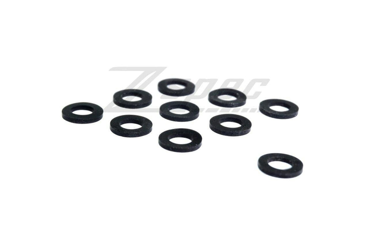 ZSPEC M5 Silicone Flat Washers for SHSC or Button-Head Bolts, 10-Pack