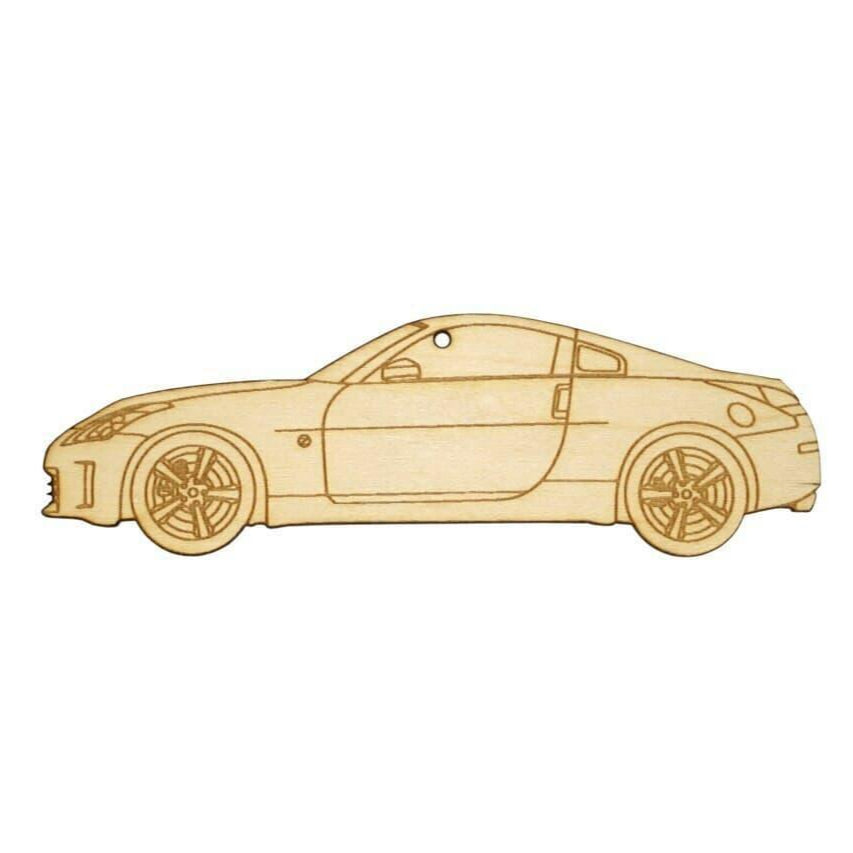 ZSPEC Laser-Engraved Wood Ornament, Style: Nissan 350z Z33, Birch