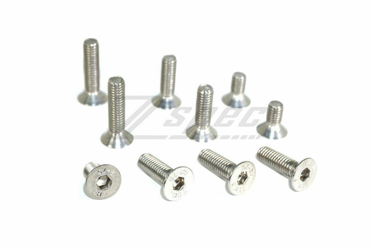 ZSPEC M8-1.25x25mm Flat-Head FHSC Fasteners, Stainless, 10-Pack