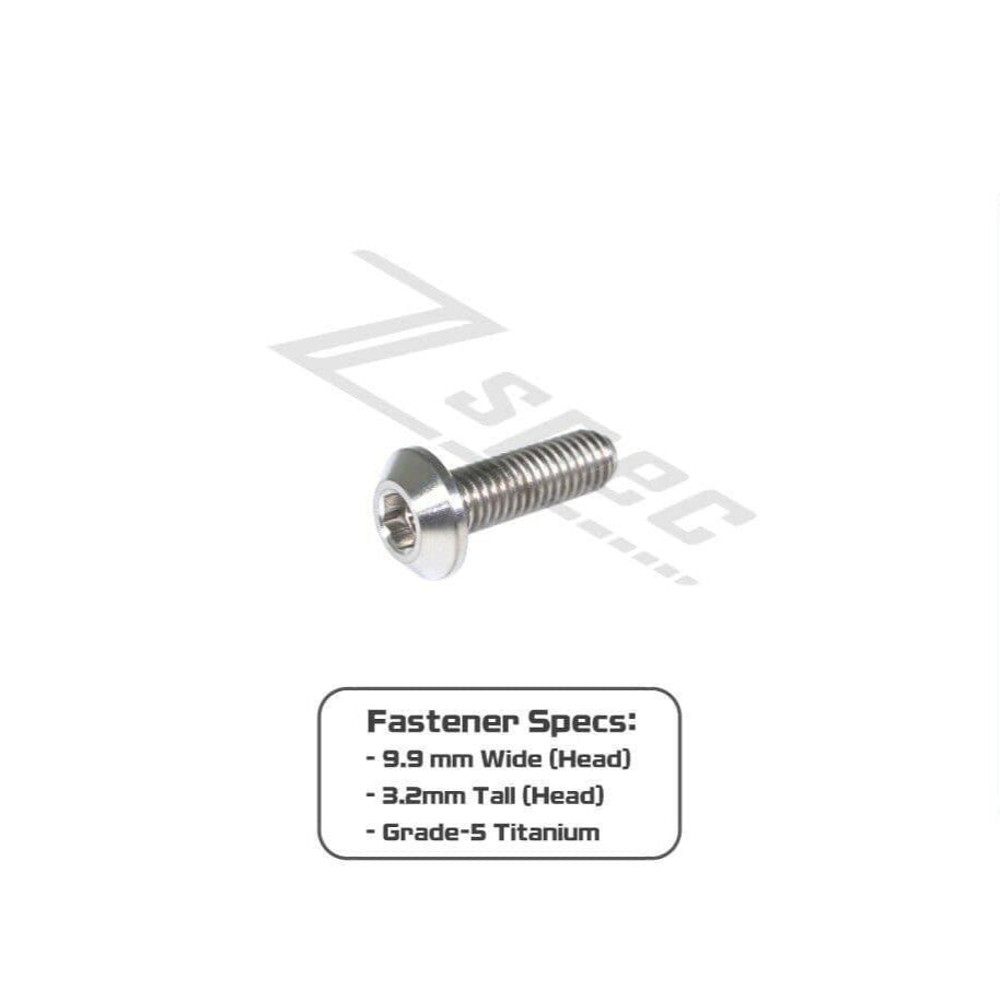 ZSPEC M5-0.8x16mm Dress Up Bolt® Fastener, Angled Head, Titanium Grade-5, Per Each