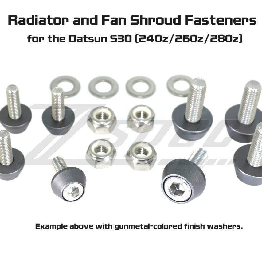 ZSPEC Radiator & Shroud Fastener Kit for Datsun S30 240z/260z/280z, Stainless & Billet