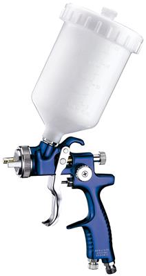 Astro Pneumatic Tool Company Spray Gun, Gravity Fed, High Efficiency, 1.3 Nozzle, Aluminum, Blue - EUROHE103