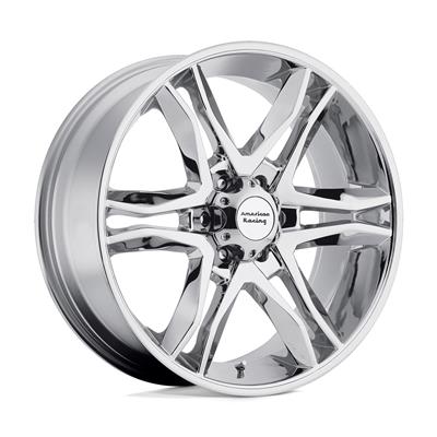 American Racing Wheel, Mainline, Aluminum, Chrome, 17 in. x 8.0 in., 6 x 5.50 in., 4.500 in. - 89378068200