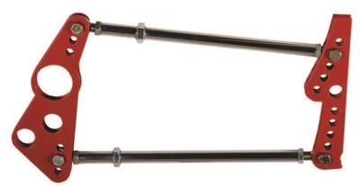 ALSTON Race Cars Suspension Link Kits, Pro 4-link, Wheelie Bar Mounts, Welding Required, Red - AL181373