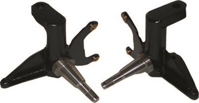 ALSTON Race Cars Spindle, Stock, Front, Cast Iron, Black Powdercoated, L4, Ford, Pair - AL501009