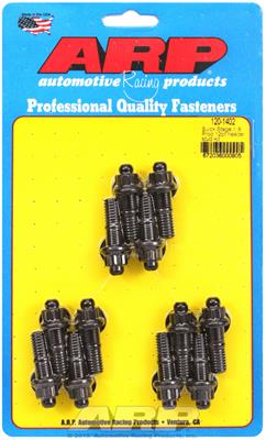 ARP Header Studs, 12-Point Nuts, Custom 450, Black Oxide, Buick 3.8L, Set of 12 - 1201402