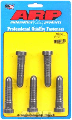 ARP Wheel Studs, NASCAR Speed, Quick-Nose, Press-In, 5/8-18 in. RH, 2.600 in. UHL, Set of 5 - 3007725