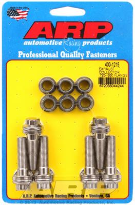 ARP Collector Bolts, 12-Point Head, Stainless Steel, Natural, 3/8 in.-24, 1.500 UHL, Set of 6 - 4001215