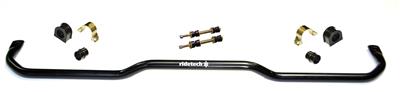 Ridetech Sway Bar, MUSCLEbar, Hollow, Steel, Black Powdercoated, Front, 1 1/8 in. Diameter, Chevy - 11019120