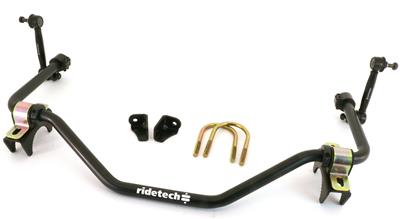 Ridetech Sway Bar, MUSCLEbar, Hollow, Steel, Black Powdercoated, Rear, 1 in., Buick, Chevy - 11239122