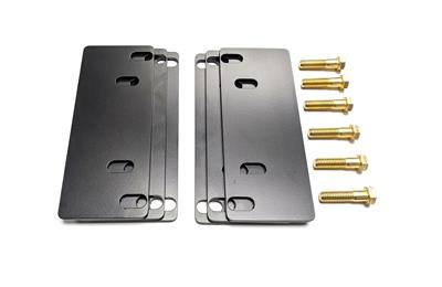 Ridetech Shock Crossmember Spacers, Steel, Black, Chevy, Kit - 11337299