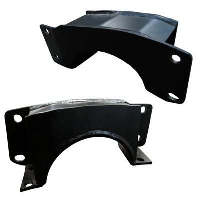 Ridetech Flip Kit Brackets, C-Notch Kit, StreetGRIP C-Notch Brackets, Steel, Black Powdercoat - 11339699