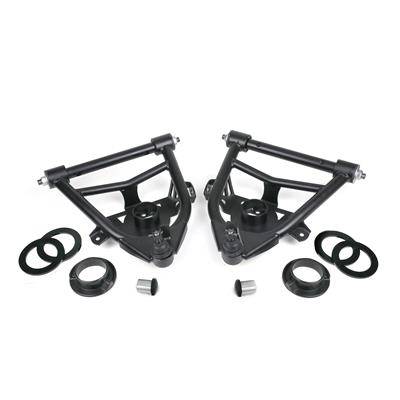 Ridetech Control Arms, StrongArms, Tubular, Steel, Black Powdercoated, Front Lower, Chevy, GMC, Pair - 11352199