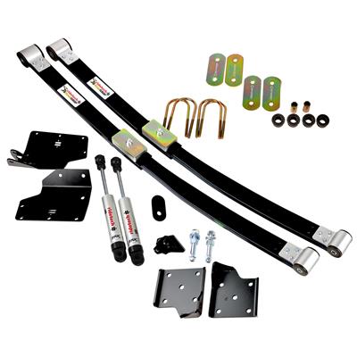 Ridetech Leaf Spring, Composite, Black, Delrin Bushings, HQ Series Shock, Rear, Ford, Kit - 12104810