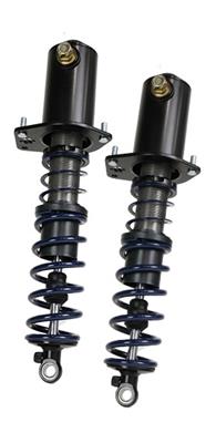 Ridetech Coilover Shocks, HQ, Rear, Adjustable Valving, Blue Coilover Springs, 350 lbs./in. Rate - 15136110