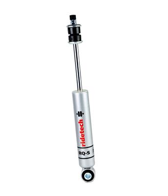 Ridetech Shock, RQ-S, Rear, Adjustable, Monotube, Gas-Charged, Steel Body, Silver, Chevy, Pontiac - 20389842