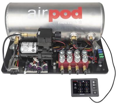 Ridetech Suspension Control System, AirPod, RidePro E5, 3-Gallon Tank, Single Compressor, 1/4 in. - 30514000