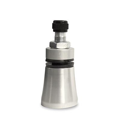 Ridetech Shock Mount, Stud Top, 2 in. Tall, Aluminum, Natural, Each - 90002048