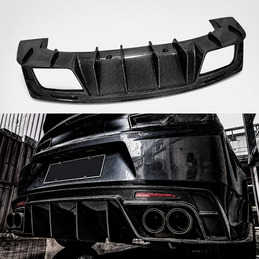 ZL1 Style Dry Carbon Fiber Rear Diffuser for Chevrolet Camaro 6th Gen