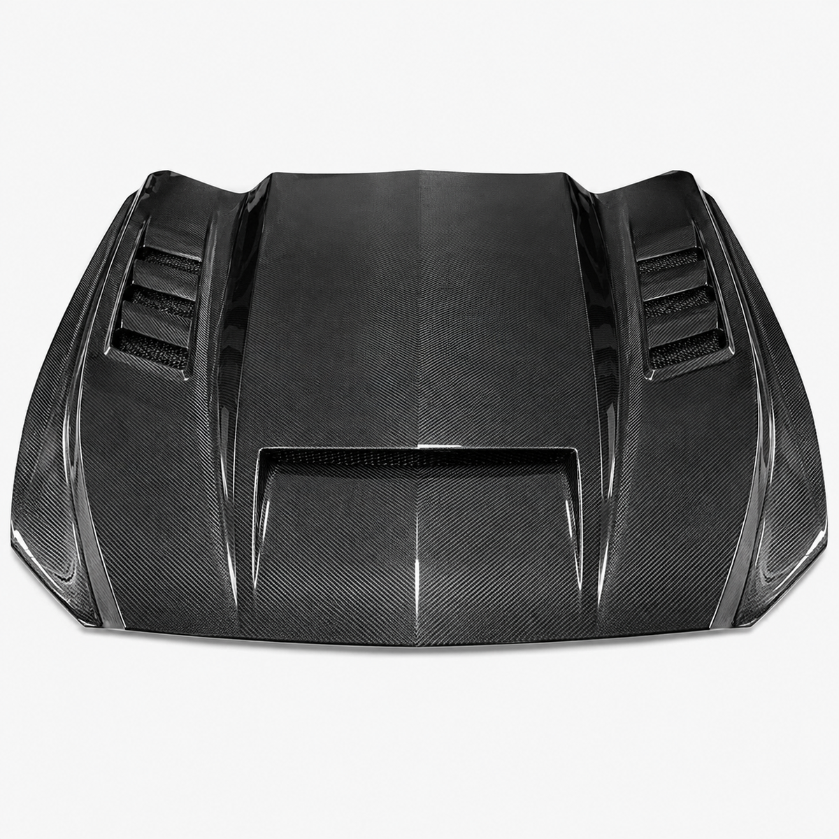 Functional Dry Carbon Fiber Vented Performance Hood for Ford Mustang