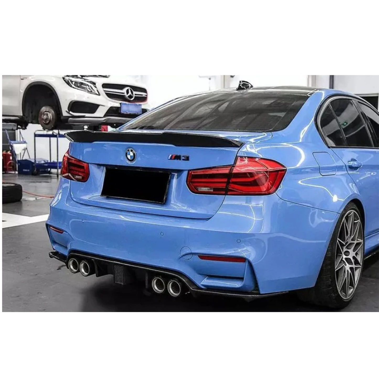K Style Carbon Fiber Rear Diffuser for BMW F80 M3 F82 F83 M4