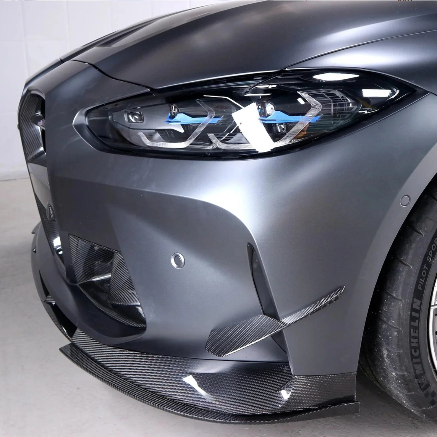 3D Style Dry Carbon Fiber Front Lip (OEM Mount) for BMW G80 M3 G82 G83 M4