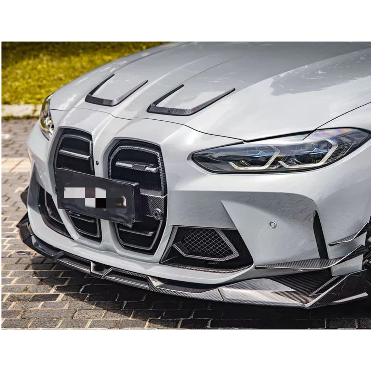 Carbon Fiber SQ Style Front Bumper Air Duct for BMW G80 G81 M3