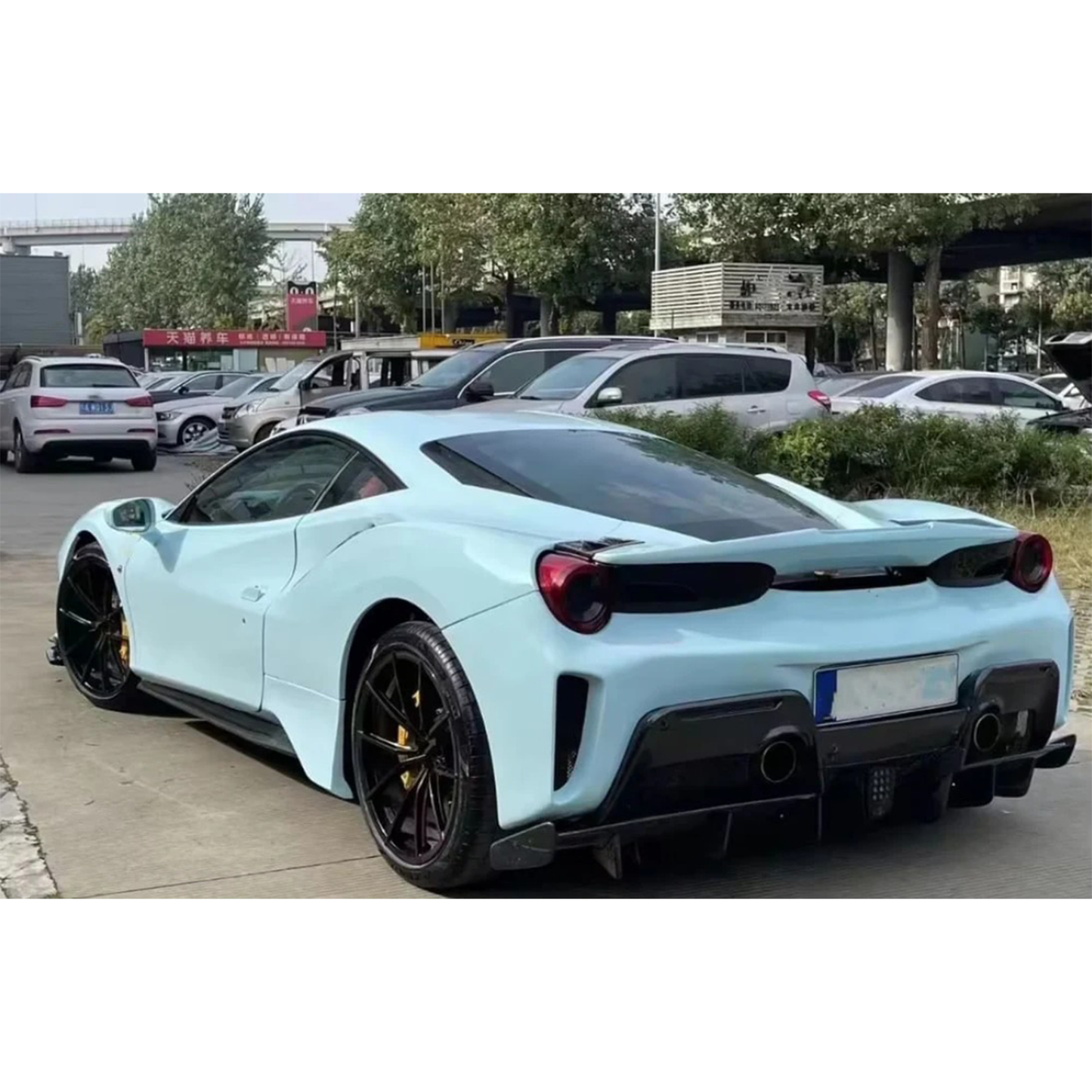 488 Pista Style Carbon Fiber Full Conversion Kit for Ferrari 488