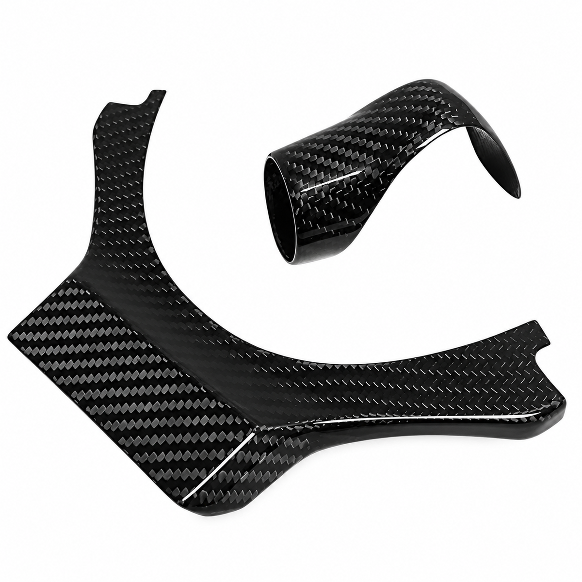 Carbon Fiber Steering Wheel Trim Gear Shift Knob Cover for Lexus RC NX RX F Sport