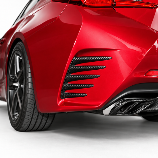 Carbon Fiber Rear Bumper Trim for Lexus RC200t RC300h RC300 RC350 F Sport