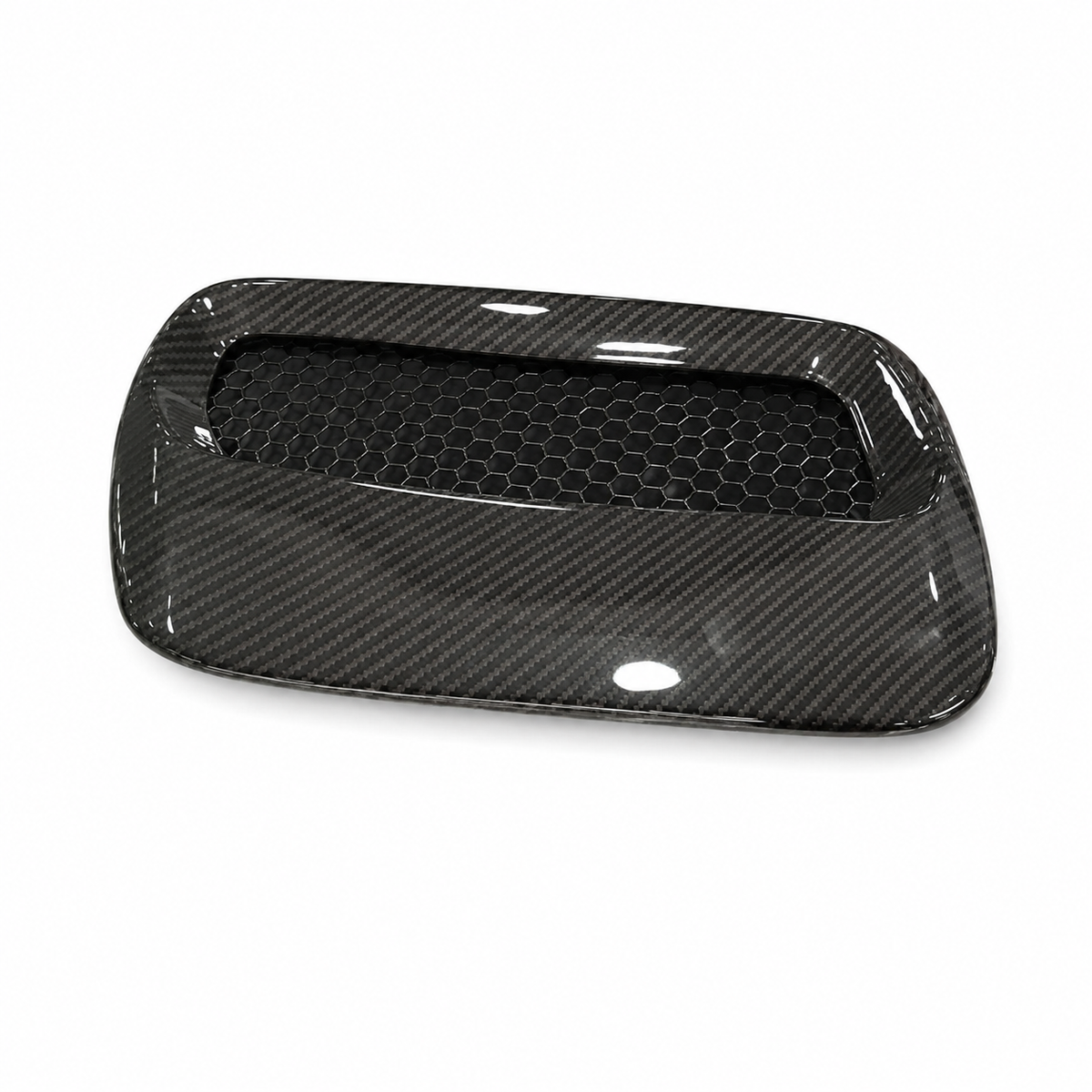 Dry Carbon Fiber Front Hood Air Vent Trim Cover for Ford Mustang