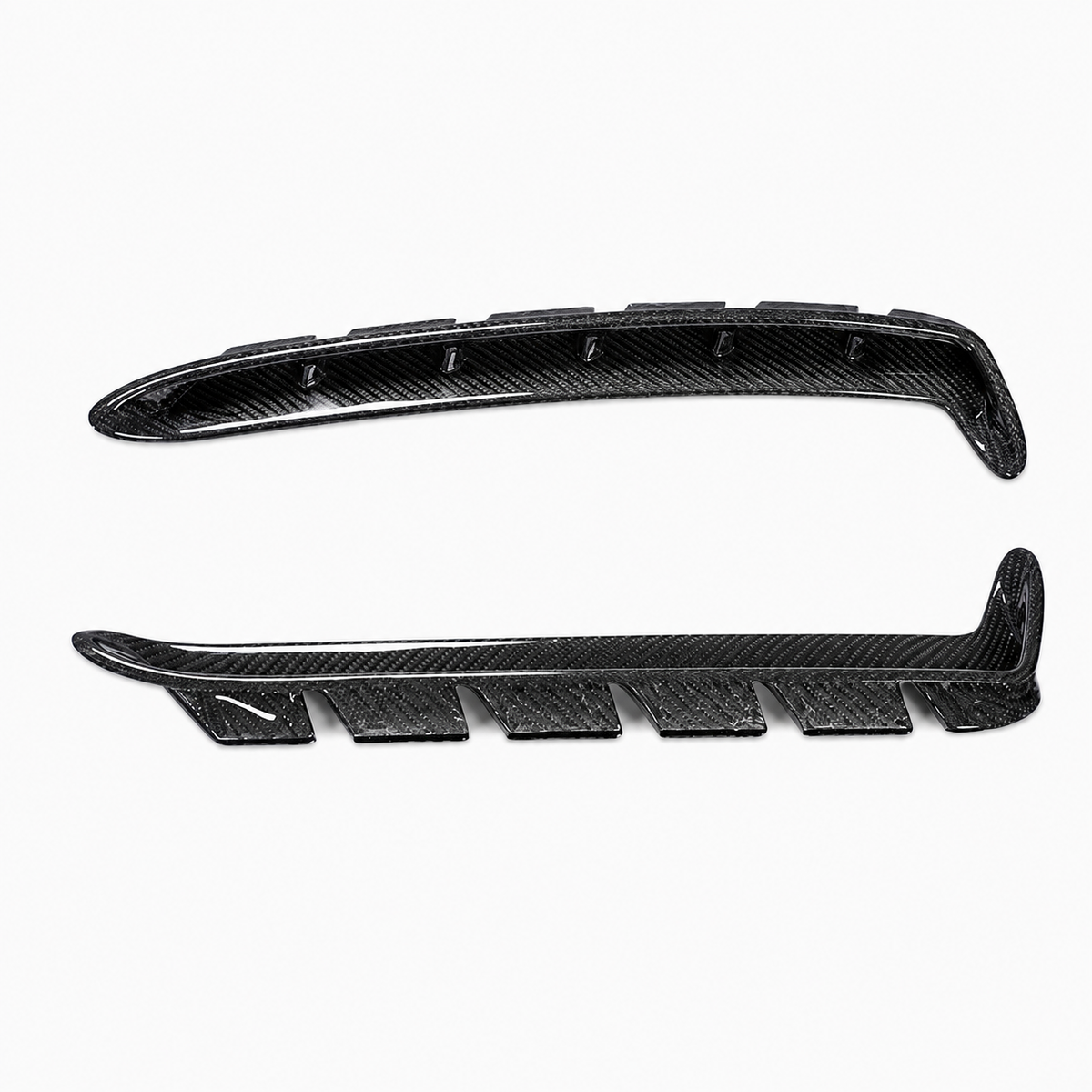 Dry Carbon Fiber Side Fender Air Vent Trim for Ford Mustang Shelby GT350
