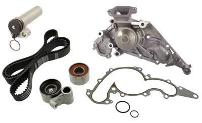 Aisin World Timing Belt and Water Pump Service Kit, with Hydraulic Tensioner, Lexus, Toyota, V8 - TKT021
