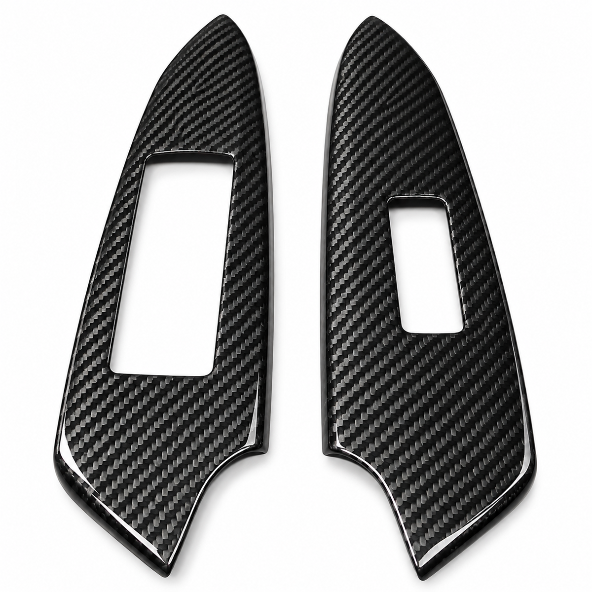 Carbon Fiber Window Switch Lift Lock Panel Trim Cover for Lexus RC