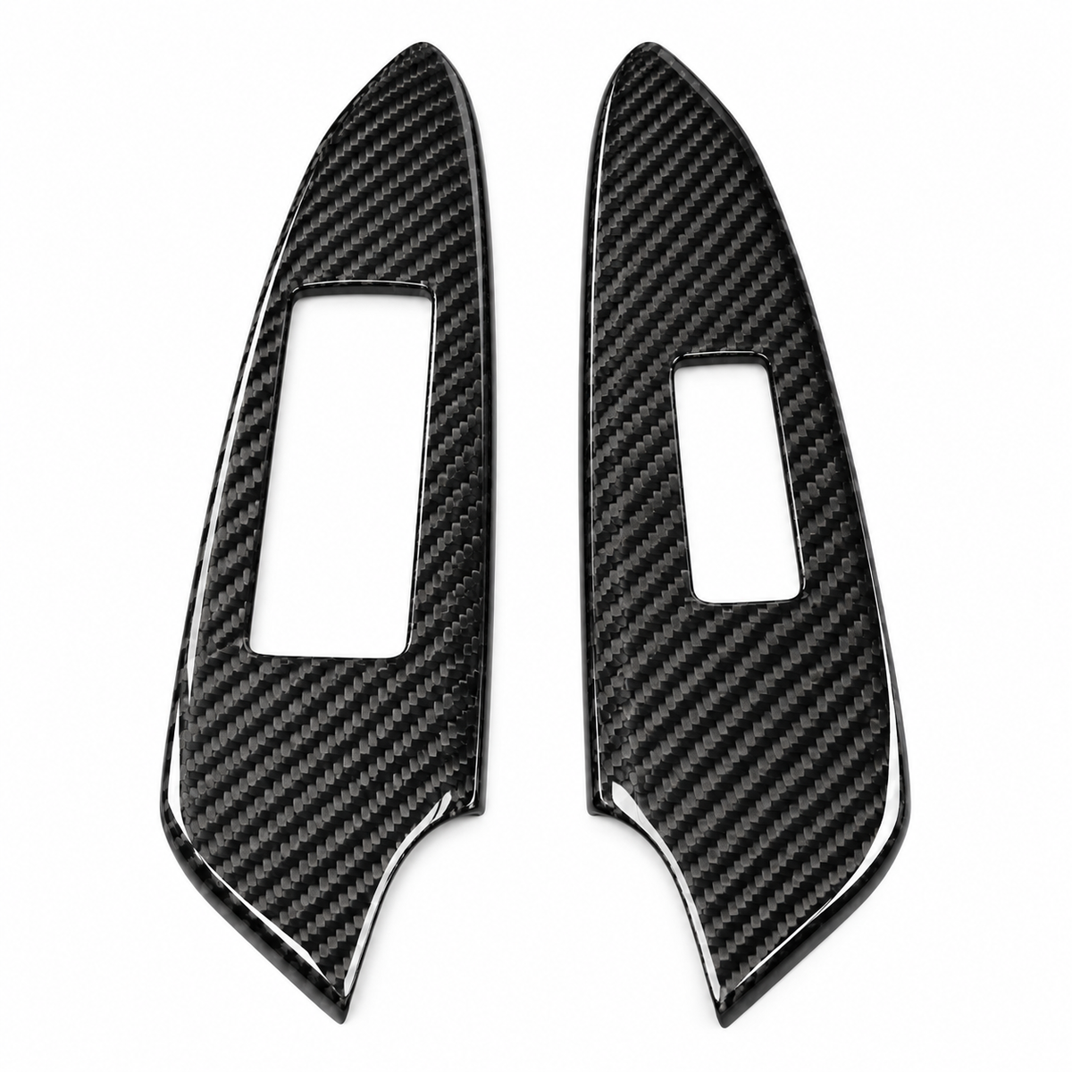Carbon Fiber Window Switch Lift Lock Panel Trim Cover for Lexus RC