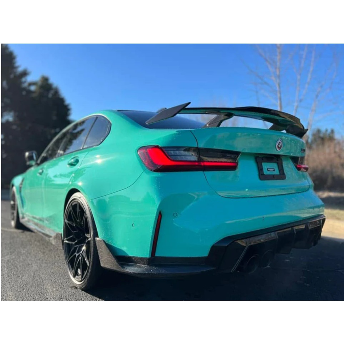 MP Style Carbon Fiber Rear Trunk Spoiler Wing for BMW G80 M3 G82 M4 G20 G22 G30 F90