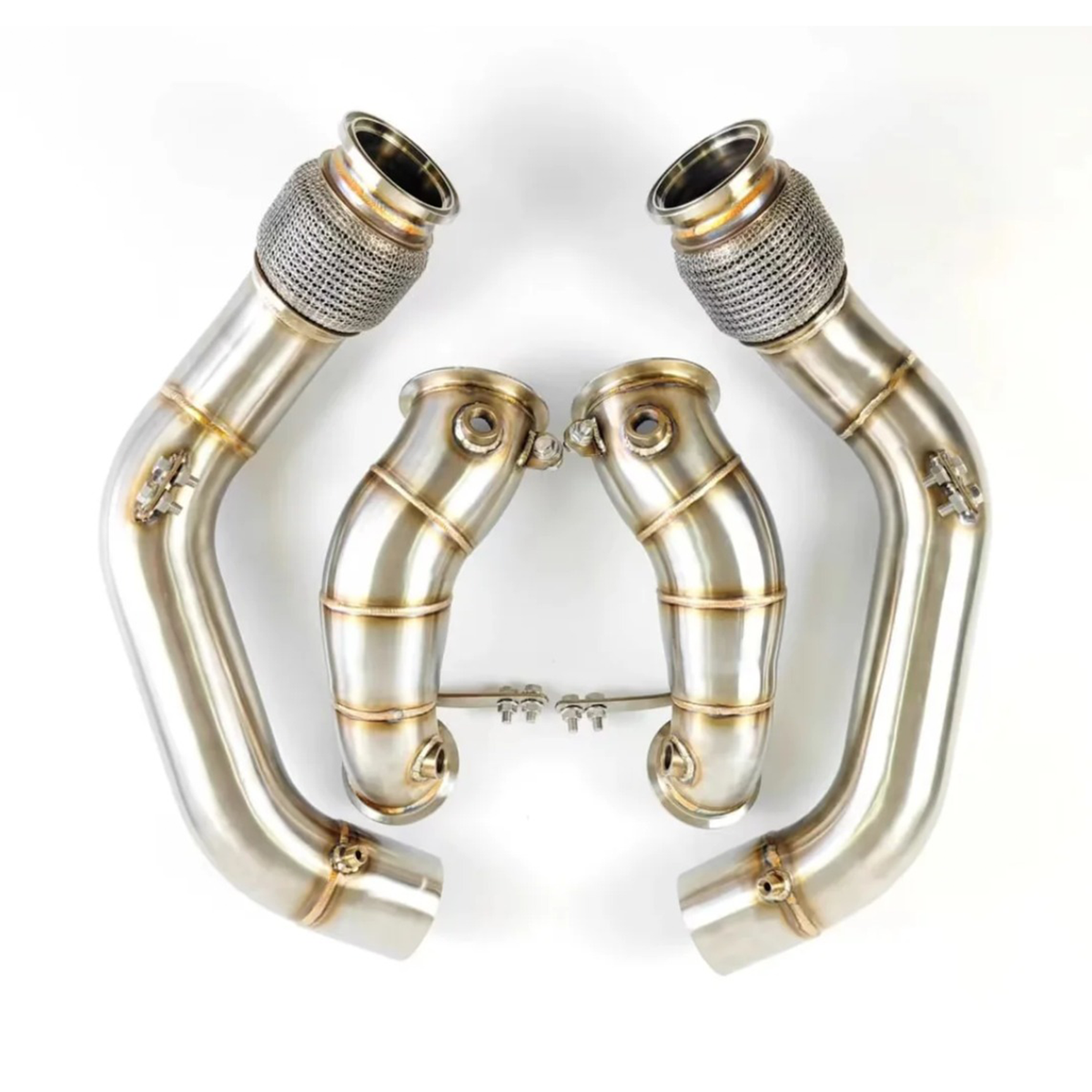 STRATEC SYSTEMS Performance Exhaust Downpipes Air Intake System for BMW F90 M5 F91 F92 F93 M8 S63...