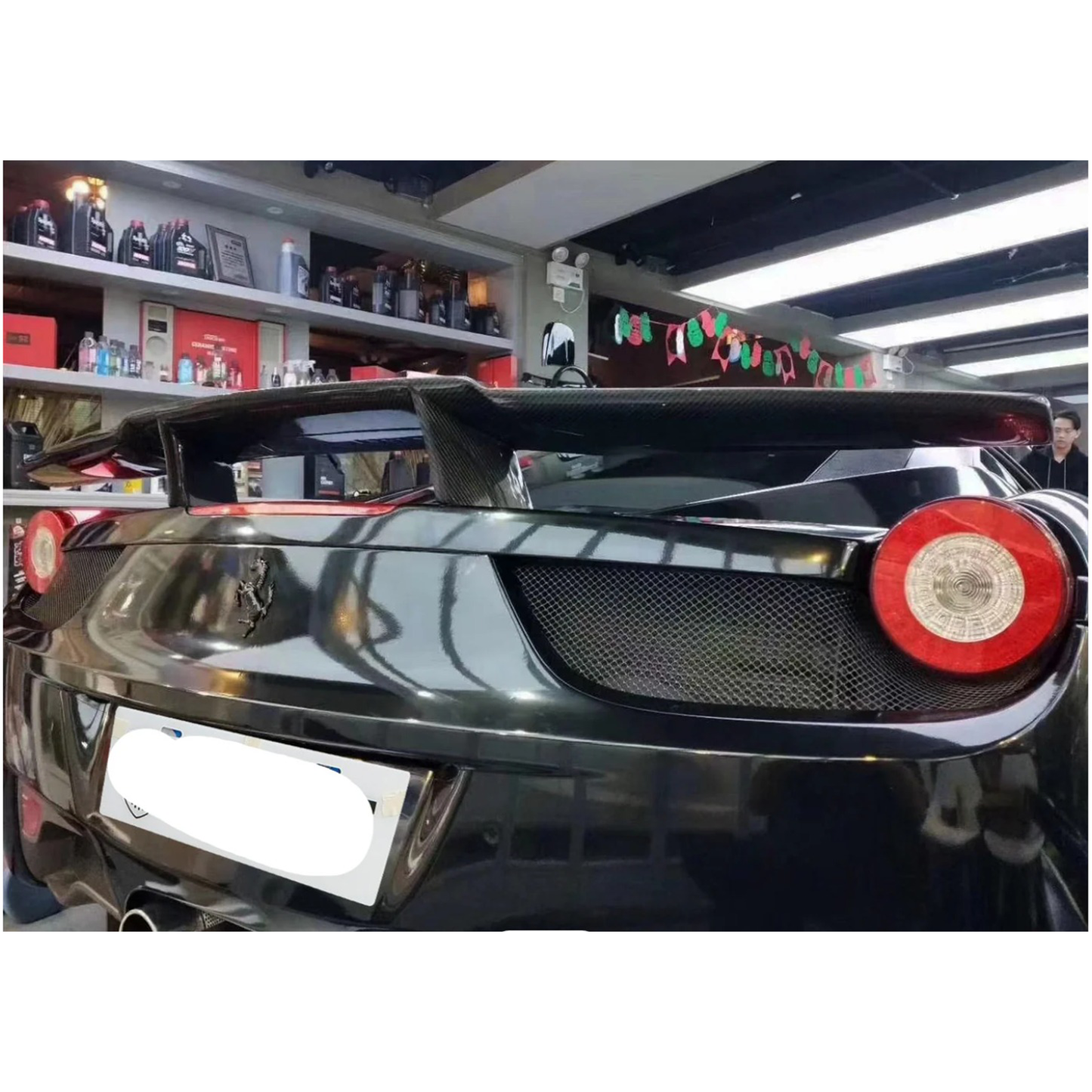 Carbon Fiber Rear Spoiler Wing for Ferrari 458