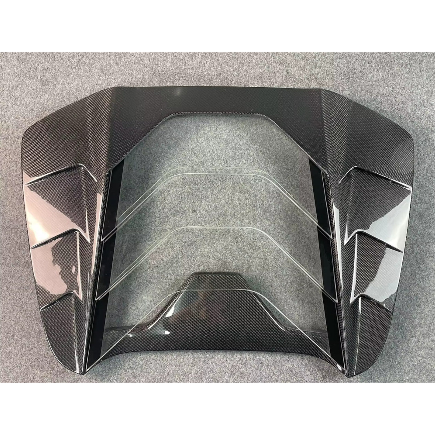 Carbon Fiber Rear Transparent Engine Cover V2 for Ferrari 488