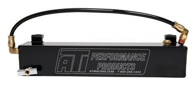 ATI Performance Products Automatic Transmission Overflow Tank, Aluminum, Black, 1 lt. Capacity - 206611