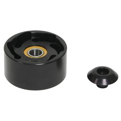 ATI Performance Products Idler Pulley, Serpentine, Aluminum, Black Hardcoat, 90mm Diameter, Each - 916208