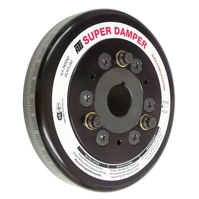 ATI Performance Products Harmonic Balancer, Super Damper, Internal Balance, Aluminum/Steel, Black - 918620N