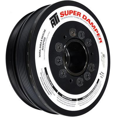 ATI Performance Products Harmonic Balancer, Super Damper, Internal Balance, Aluminum/Steel, Black - 917266