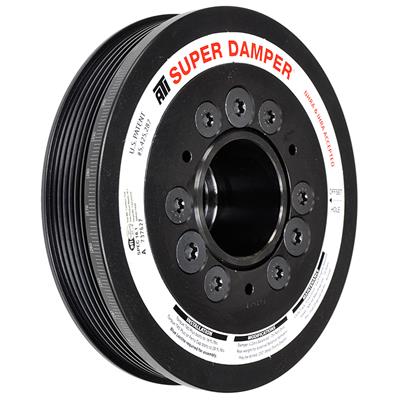 ATI Performance Products Harmonic Balancer, Super Damper, Internal Balance, Aluminum, Black, Chevy - 917289
