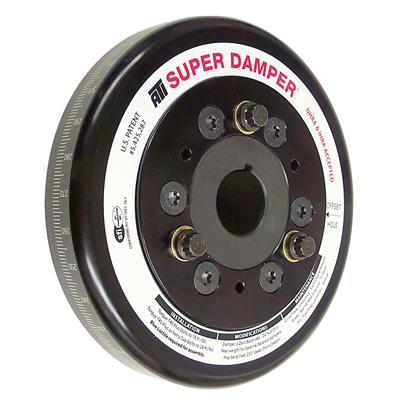 ATI Performance Products Harmonic Balancer, Super Damper, Internal Balance, Aluminum, Black - 917400E