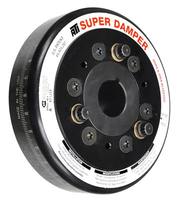 ATI Performance Products Harmonic Balancer, Super Damper, Internal Balance, Aluminum/Steel, Black - 917410