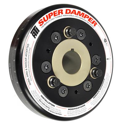 ATI Performance Products Harmonic Balancer, Super Damper, Internal Balance, Aluminum, Black, Chevy - 917480