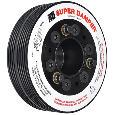 ATI Performance Products Harmonic Balancer, Super Damper, Internal Balance, Aluminum, Black - 917991