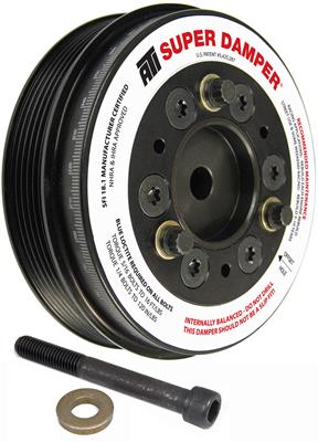 ATI Performance Products Harmonic Balancer, Super Damper, Internal Balance, Aluminum/Steel, Black - 917992