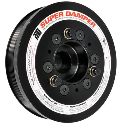 ATI Performance Products Harmonic Balancer, Super Damper, Internal Balance, Aluminum, Black, Ford - 918039